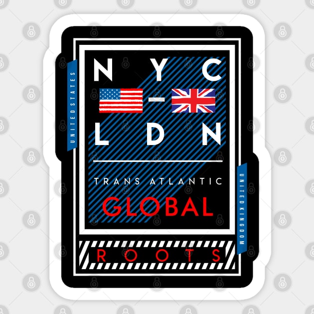 New York and London Sticker by TambuStore